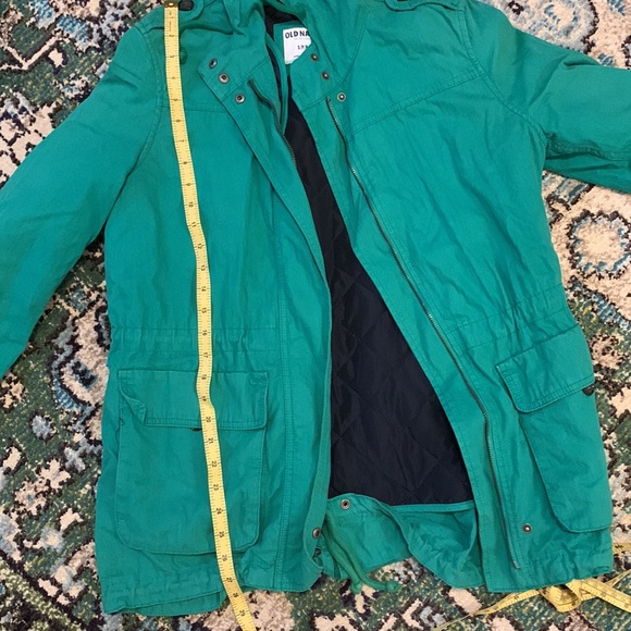 Bright green windbreaker/rain jacket with removable liner - Picture 6 of 10